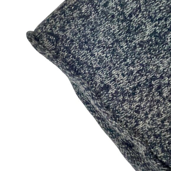 Joie Wool Cotton Cashmere Cowl Neck Batwing Sweater Navy White Women’s L - Picture 7 of 13